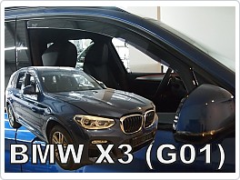 Plexi ofuky oken, deflektory, BMW X3 G01, 2017- přední