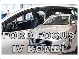 Plexi ofuky oken, deflektory, Ford Focus 2018- přední + zadní pro combi