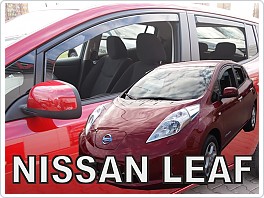 Plexi ofuky oken, deflektory, Nissan Leaf 2010-2017 přední + zadní