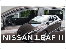 Plexi ofuky oken, deflektory, Nissan Leaf 2017- přední + zadní