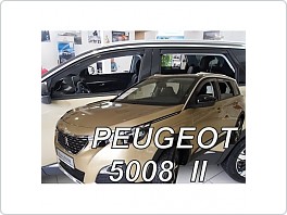 Plexi ofuky oken, deflektory, Peugeot 5008 2017- přední + zadní