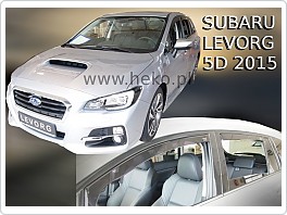 Plexi ofuky oken, deflektory, Subaru Levorg 2015- přední + zadní