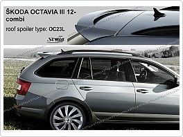 Zadní spoiler horní Škoda Octavia 3 COMBI, OC23