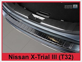 Kryt zadního nárazníku, NEREZ AVISA, NISSAN X-TRAIL 2017- (TMAVÁ)