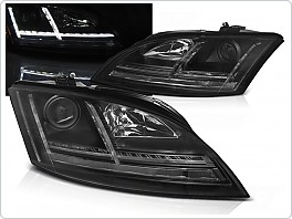 Přední světla Audi TT, 2006-2010, S led dynamickým blinkrem, černé