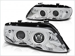 Přední světla lampy BMW X5, E53, 2003-2006, Angel Eyes, chrom CCFL, XENON LPBMD0