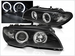 Přední světla CCFL Angel eyes BMW E46 coupe,cabrio 2003-2006 černá