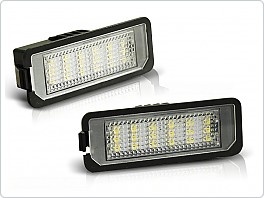 Osvětlení SPZ, LED bílá, Volkswagen Golf 5, 6, 7, 2003-2009, bílé