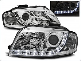 Přední světla Audi A3 8P, 2003-2008, LED Daylight, chrom LPAU43