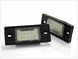 Osvětlení SPZ, LED bílá, Volkswagen VW Touareg 02-10, Tiguan, Golf 5,6, Passat 3BG 00-05 combi, Porsche Cayenne 02-10