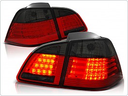 Zadní světla, lampy LED BMW E61, 2004-2007, combi, kouřové, červené LDBM34