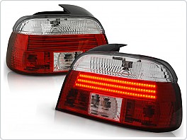 Zadní světla, lampy LED BMW E39, 1996-2000, čiré, červené LDBM44