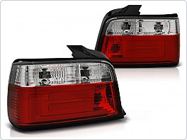 Zadní světla LED BAR, BMW E36 sedan, 1990-1999, červené, bílé LDBM76