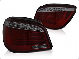 Zadní světla BMW E60, LED BAR, 2003-2007, červené, kouřové LDBME9