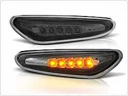 Boční blinkry BMW E46, 2001-2005, LED černé black KBBM13