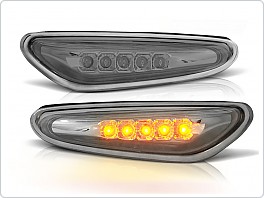 Boční blinkry BMW E46, 2001-2005, LED chrom