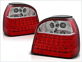 Zadní světla, lampy LED Volkswagen Golf 3, 1992-1998, čiré, červené LDVW10