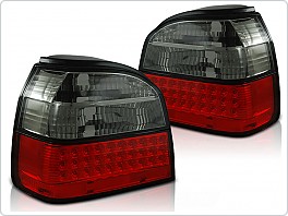 Zadní světlomety, světla, lampy LED Volkswagen Golf 3, 1992-1998, kouřové, červené LDVW36