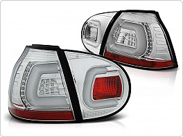 Zadní světla LED, Volksvagen VW Golf 5, 2003-2009, LED BAR, chrom LDVWA1