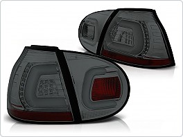 Zadní světla LED, Volksvagen VW Golf 5, 2003-2009, LED BAR, kouřové LDVWA2