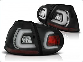 Zadní světlomety, světla, lampy LED, Volksvagen VW Golf 5, 2003-2009, černé, čiré LDVWA3