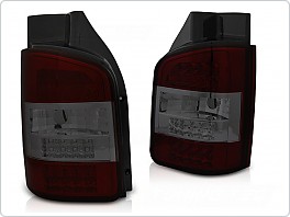 Zadní světla LED, VW T5 2010-2015 TRANSPORTER, červené kouřové