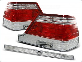 Zadní světla, lampy Mercedes W140, S class, 1995-1998, bílé, červené LTME07