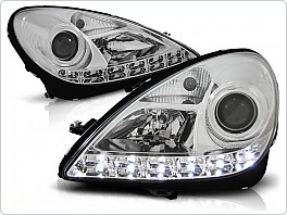 Přední světla Mercedes SLK R171, 2004-2011, LED Daylight, chrom LPME37