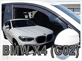 Plexi ofuky oken, deflektory, BMW X4 G02, 2018- přední