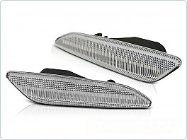 Boční blinkry Alfa Romeo 156/147 2005-2010, LED SEQ, bílé