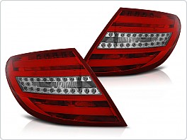 Zadní světla LED BAR, Mercedes W204, C-Classe, sedan, 2007-2010, červené, čiré LDME64