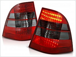 Zadní světla, lampy LED Mercedes ML W163, 1998-2005, kouřové, červené LDME05