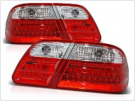 Zadní světla, lampy LED Mercedes W210 Sedan, E-class, 1993-2000, čiré, červené LDME01