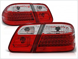 Zadní světla, lampy LED Mercedes W210 Sedan, E-class, 1993-2000, čiré, červené LDME28