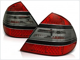 Zadní světla, lampy LED Mercedes W211 Sedan, E-class, 2002-2006, kouřové, červené LDME18