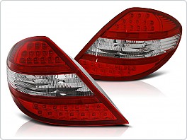 Zadní světla, lampy LED, Mercedes R171 SLK, 2004-2011, červené, čiré LDME56