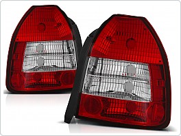 Zadní světla, lampy Honda Civic, 1995-2001, 3dveř, čiré, červené LTHO06