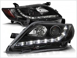 Přední světlomety, světla, lampy Toyota Camry 6 XV40, 2006-2009, LED Daylight, černé black LPTO16