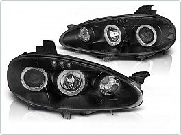 Přední světlomety, světla, lampy Mazda MX5, 2001-2005, Angel Eyes black