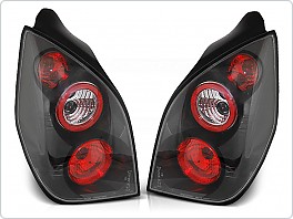 Zadní světla, lampy Citroen C2, 2003-2010, čiré, černé black LTCI07