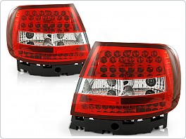 Zadní světla, lampy LED Audi A4, 1995-2000, sedan, čiré, červené LDAU47