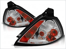 Zadní světla, lampy Renault Megane hatchback, 2003-2005, čiré, chrom LTRE19