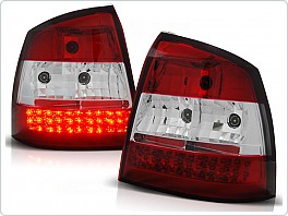 Zadní světla, lampy LED Opel Astra G, 1998-2004, čiré, červené LDOP01