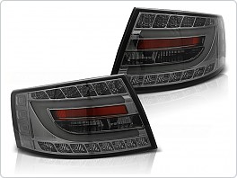 Zadní světlomety, světla, lampy Audi A6, C6, 2004-2008, sedan, LED BAR kouřové, 6pin, LDAUC2