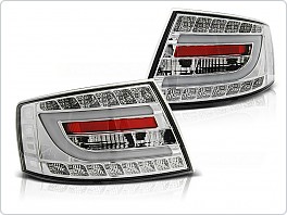 Zadní světla, lampy Audi A6, C6, 2004-2008, sedan, LED BAR chrom, 7pin, LDAUC3