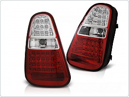 Zadní světla, světlomety Mini Cooper R50, R52, R53, 2004-2006, LED, červeno-bílé