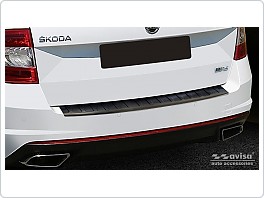 Kryt zadního nárazníku, NEREZ AVISA, ŠKODA OCTAVIA III. 2013-2020 (POUZE RS COMBI, TMAVÁ, MATNÁ)