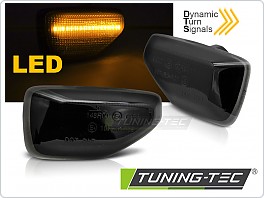 Boční LED dynamické blinkry Dacia Duster, Logan, Sandero, kouřové, SEQ, LED