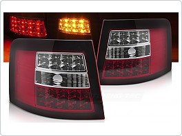 Zadní LED světla, světlomety, lampy Audi A6, 1997-2004, avant, červeno-bílé