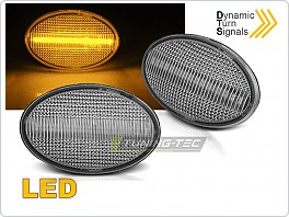 Boční LED dynamické blinkry Opel Astra F, Corsa, Tigra, SEQ, bílé